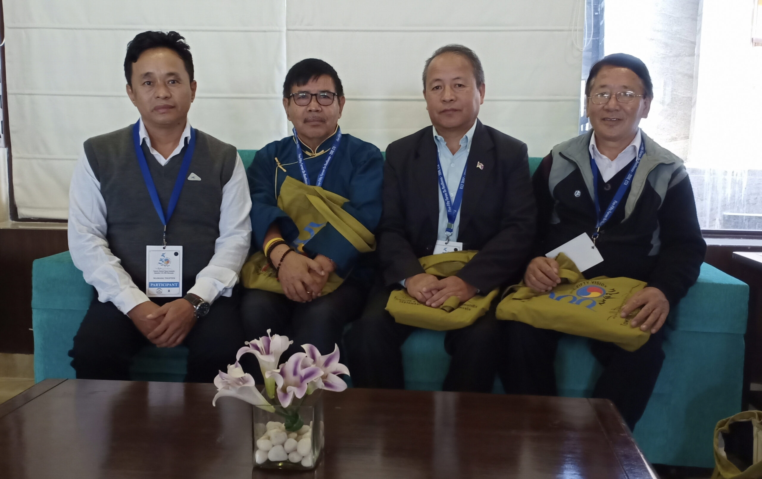 Mr. Pemba Labrang with the participants 5/50 Forum.