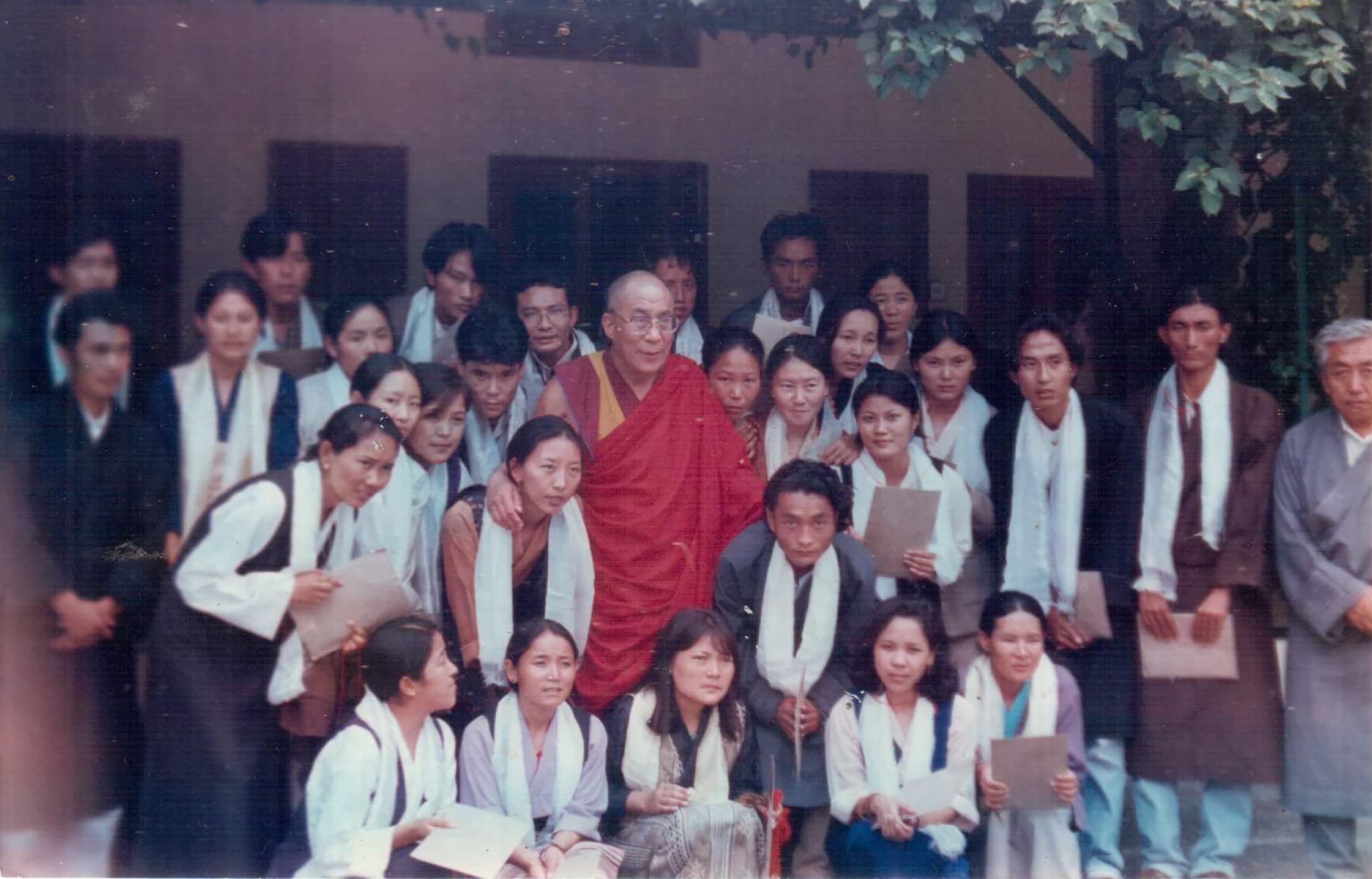 CTA staff receiving an audience with His Holiness the 14th Dalai Lama, 1998. 