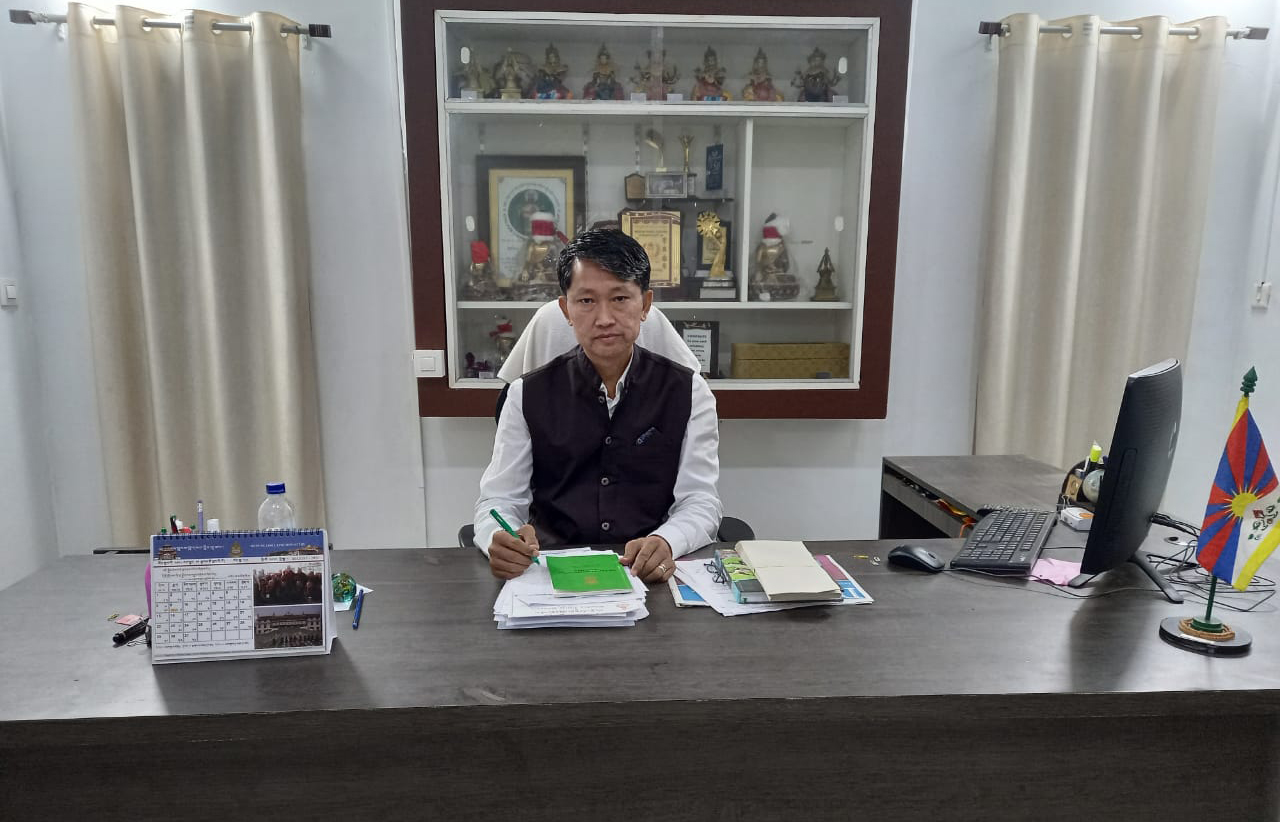Mr. Lhakpa Tsering, the settlement officer of the Mundgod Doeguling Tibetan Settlement. 