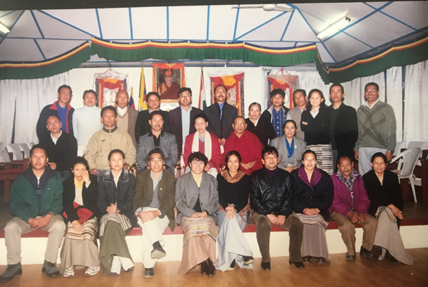 A group photo with Education Kalon and fellow CTA civil servants in 2008. 