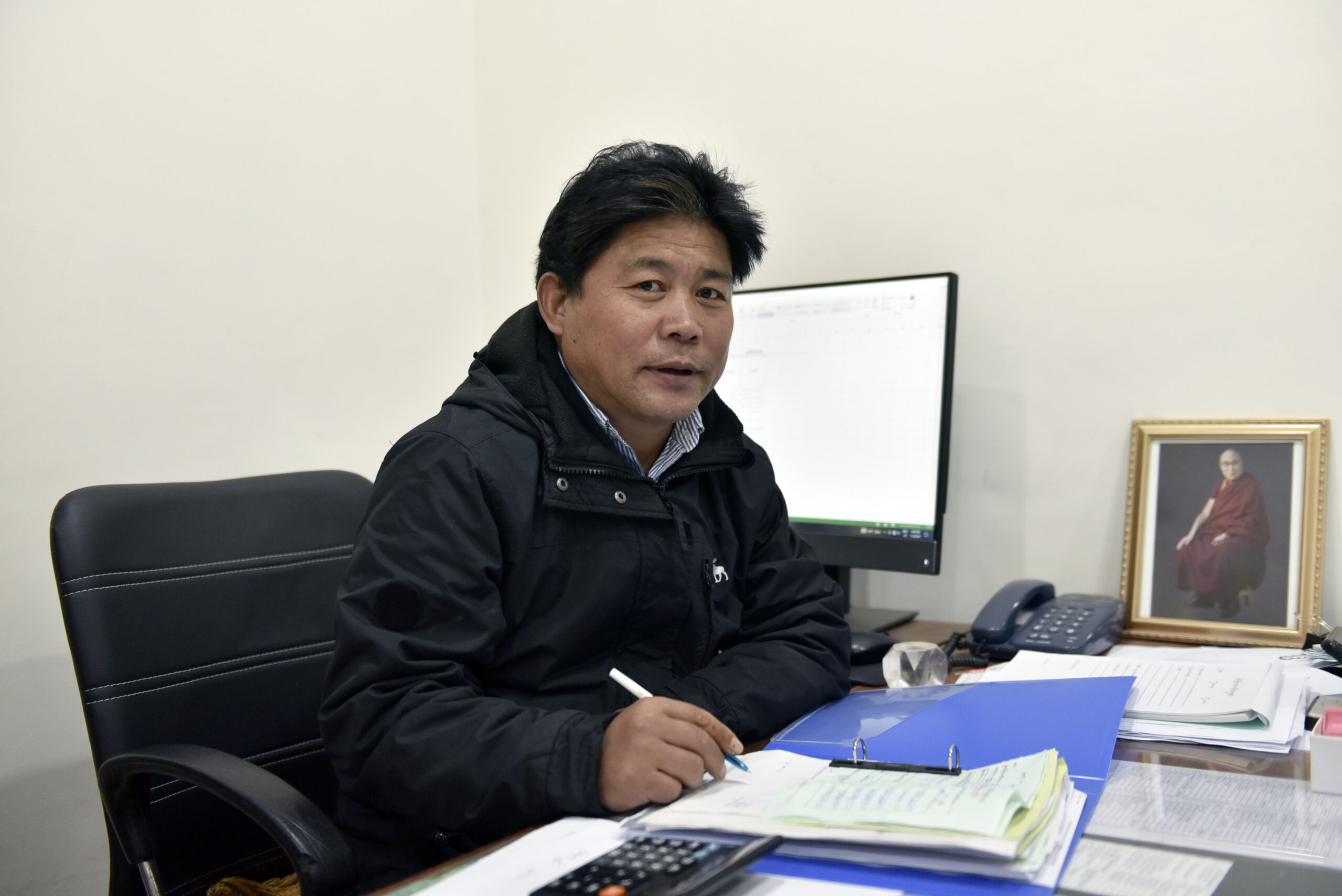 Mr. Dawa, Chief Accountant at the Tibetan Supreme Justice Commission, CTA. Photo | Tenzin Jigme Taydeh | CTA 