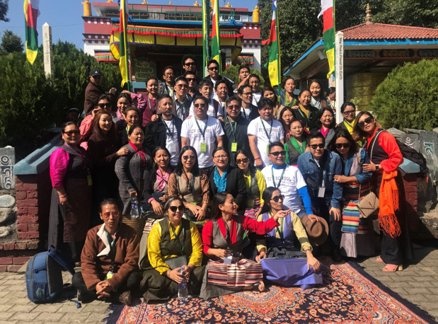 A group photo with TCV school batch (1994-1996) gathering at Upper TCV in 2019.