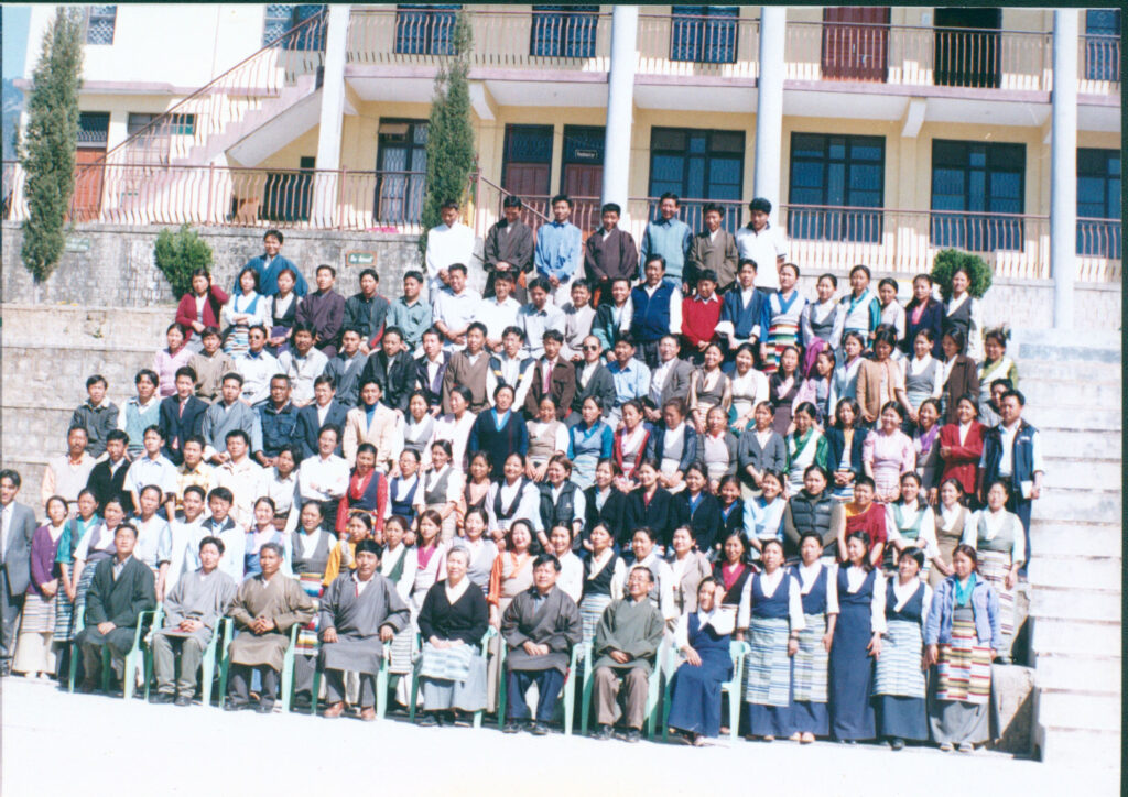 TCV Suja's staff with Ama Jetsun Pema, then director of Tibetan Children's Village, 2006. 