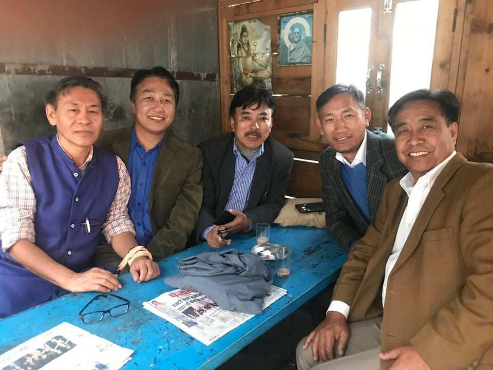 Mr Tenzin Dorjee with his professional educator friends. 