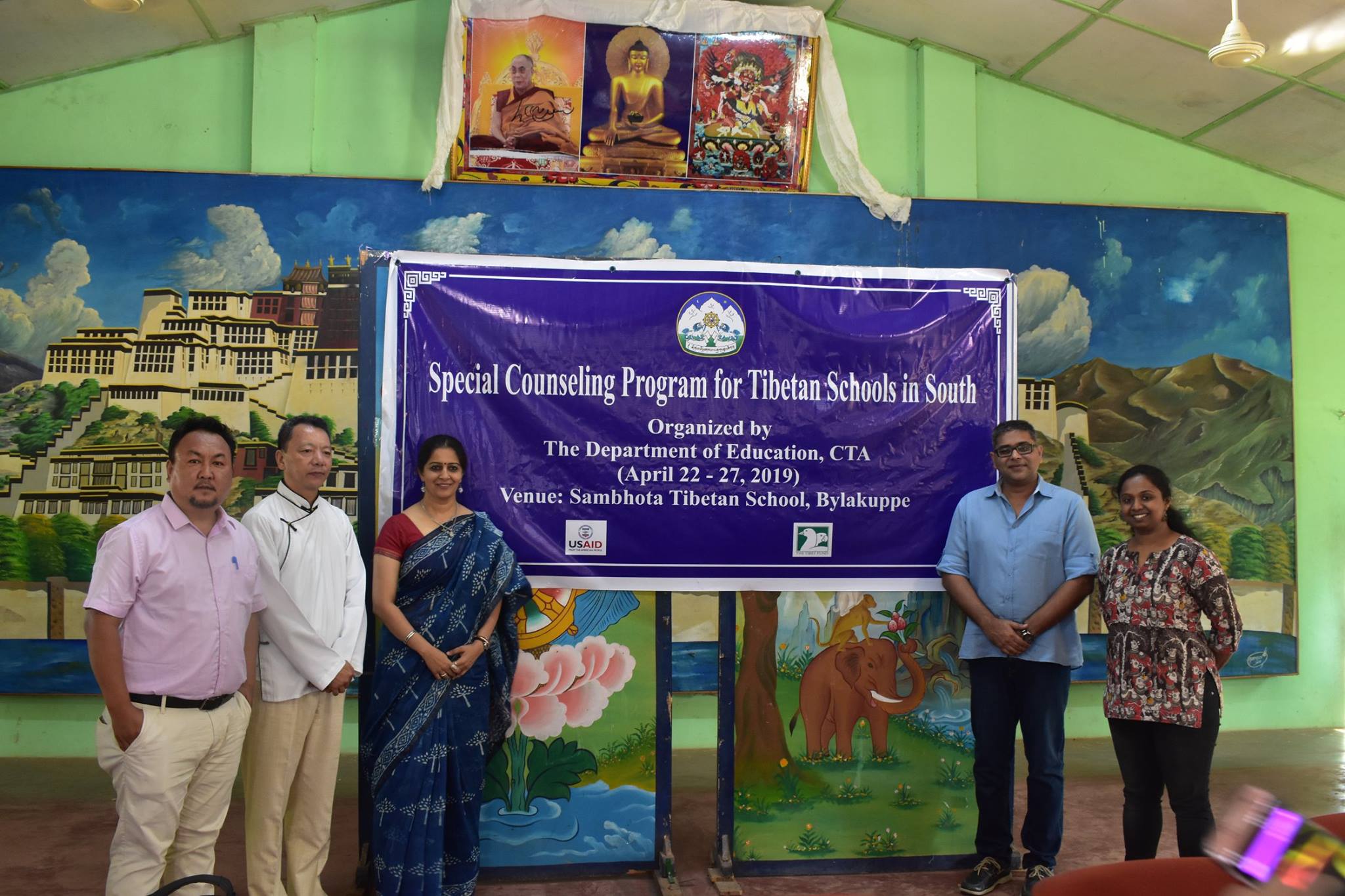 During inauguration ceremony of the Special Counselling Program at STS Bylakuppe. 