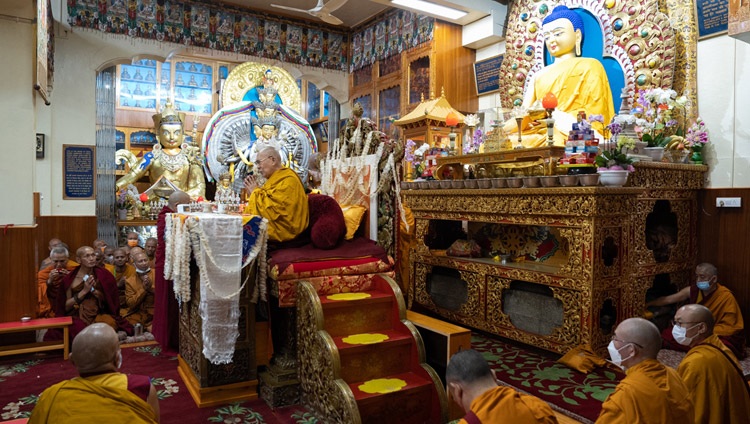2023 06 04 Dharamsala N06 SA11960 "Bodhichitta is die hoofoorsaak van 'n Boeddha", beklemtoon Sy Heiligheid die Dalai Lama