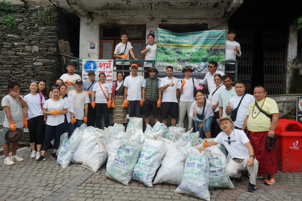 Tibetans in Dharamshala Celebrate World Rivers Day 2024 with Bhagsu Cleanup and Seminar