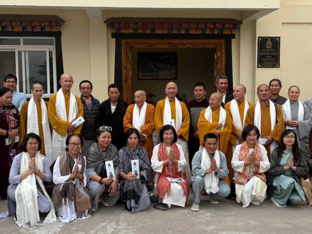 Vietnam Buddhist Sangha Delegation Visits Tibetan Institutions in Dharamshala