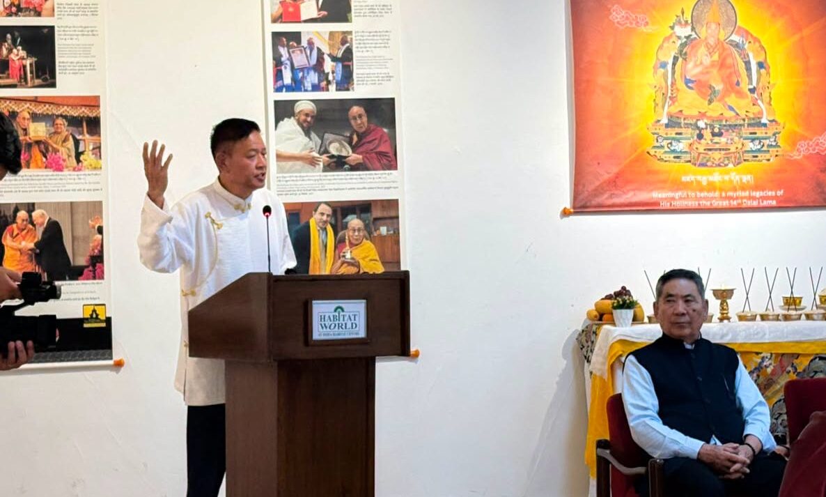 Sikyong Highlights His Holiness’s Four Principal Commitments at India Habitat Centre Exhibition, Inaugurates Renovated Sherig Parkhang Trust in Delhi