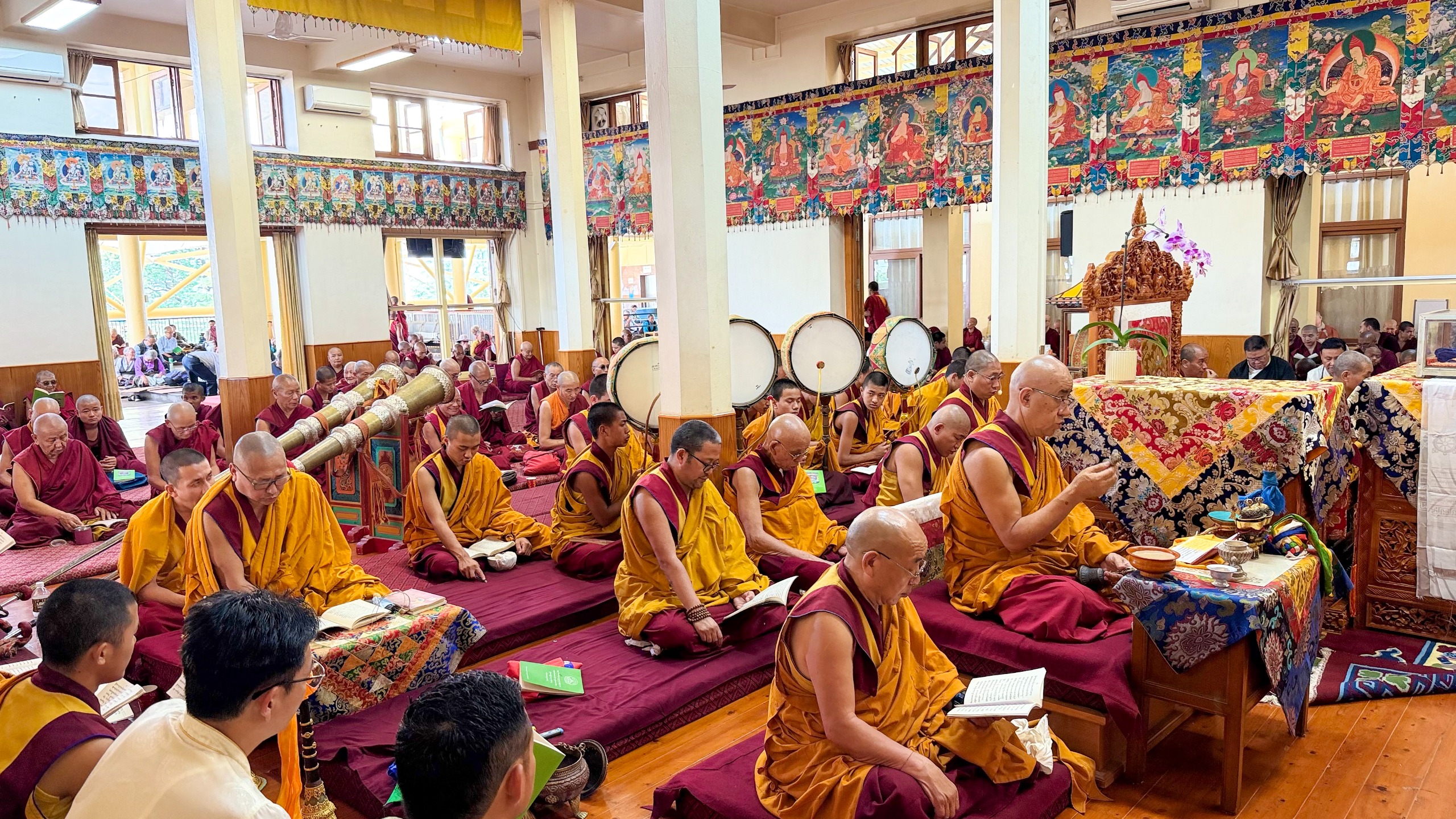 Leadership of Central Tibetan Administration Attends Annual Maha Guru Bumtsok Prayer Ceremony at Tsuglakhang