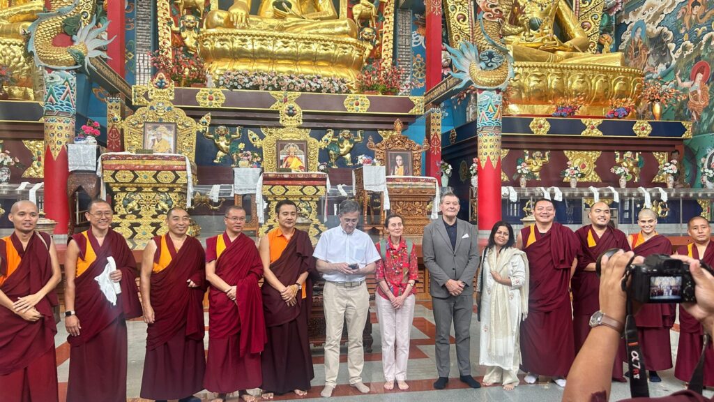 French Ambassador Visits Tibetan Monasteries in Bylakuppe
